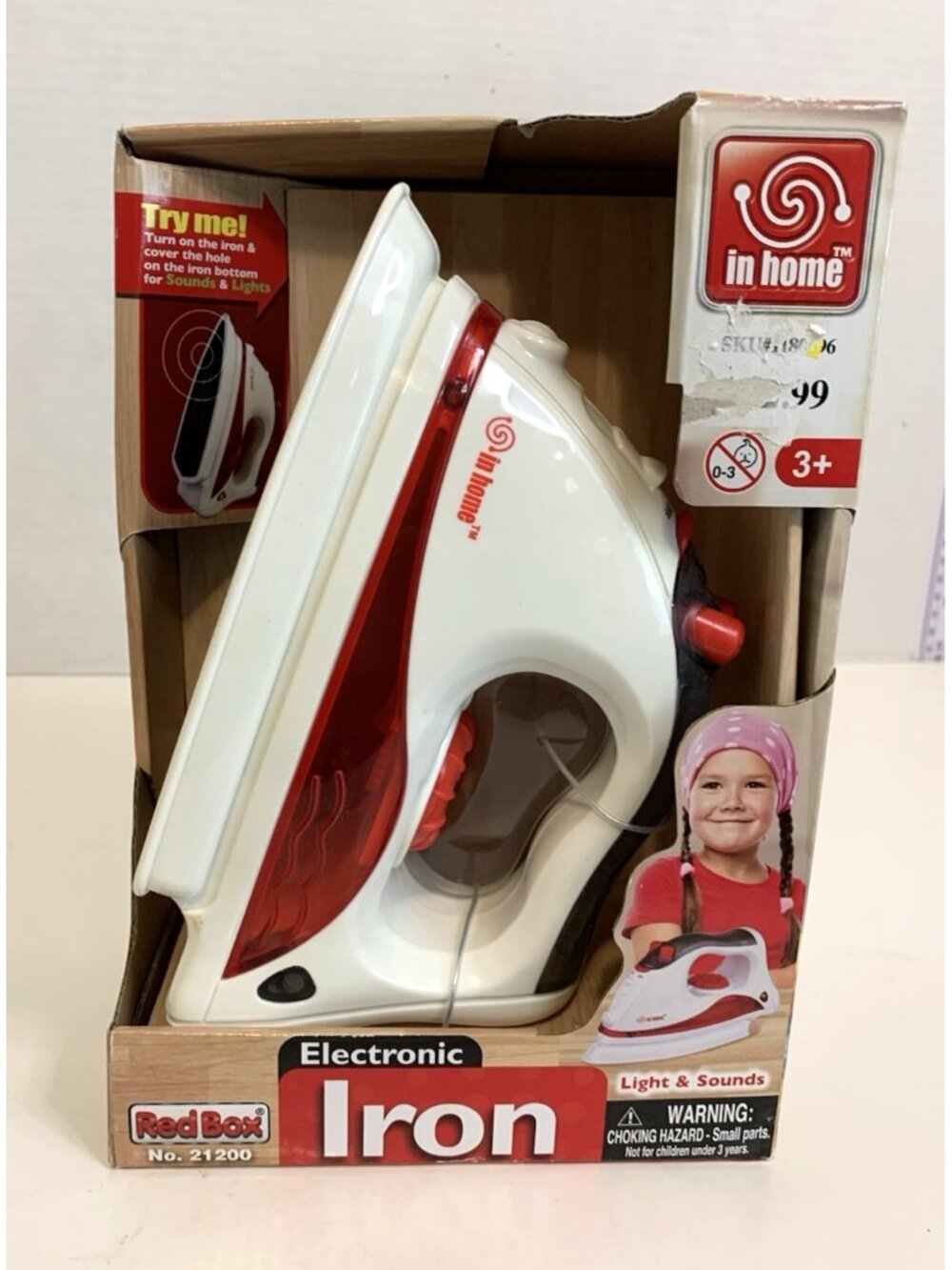 Electronic Toy Iron Red Box In Home : Pretend Role Play Simulated Toys